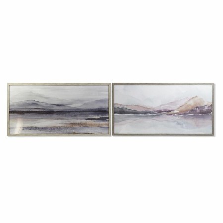 Quadro DKD Home Decor Montagna Moderno (124 x 4,5 x 64 cm) (2 Unità)