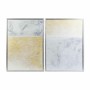 Quadro DKD Home Decor Astratto (2 Unità) (70 x 3 x 100 cm)