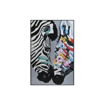 Quadro DKD Home Decor Zebra Moderno (80 x 3 x 120 cm)