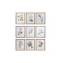 Quadro DKD Home Decor Fiori, piante e alberi Shabby Chic (40 x 2 x 50 cm) (9 Unità)