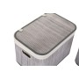 Set di Cestini DKD Home Decor Poliestere Cotone MDF Bambù (51 x 35 x 33 cm)