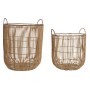 Set di Cestini DKD Home Decor Rattan (40 x 40 x 51,5 cm)