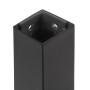 Emuca Gambe quadrate e struttura per tavolo, 50x50mm, 1.150x750, Verniciato nero, Acciaio, 1 u.