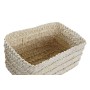 Set di Cestini DKD Home Decor Fibra (28 x 21 x 15 cm)