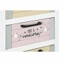 Cassettiera DKD Home Decor Grigio Beige Rosa Bianco Per bambini Legno di paulownia (40 x 29 x 73,5 cm)