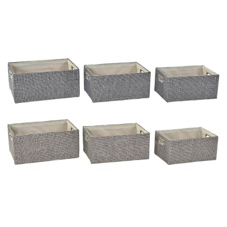 Set di Cestini DKD Home Decor Poliestere (40,5 x 28 x 18 cm) (2 Unità)