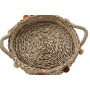 Set di Cestini DKD Home Decor Pompon Fibra naturale (49 x 40 x 9,5 cm) (2 Unità)