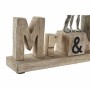 Statua Decorativa DKD Home Decor Mr & Mrs Argentato Alluminio (51 x 7,5 x 28 cm)