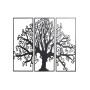 Decorazione da Parete DKD Home Decor 3 Pezzi Nero Albero Metallo (105 x 1,3 x 91 cm)