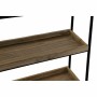 Specchio da parete DKD Home Decor Specchio Naturale Nero Metallo Legno (60 x 17 x 183 cm)