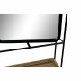 Specchio da parete DKD Home Decor Specchio Naturale Nero Metallo Legno (60 x 17 x 183 cm)