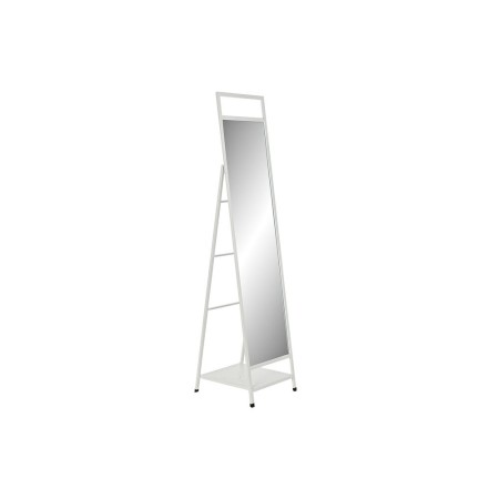 Specchio da terra DKD Home Decor Specchio Metallo Bianco Loft (39 x 40 x 160 cm)