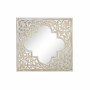 Specchio da parete DKD Home Decor Marrone Bianco Arabo Legno MDF Decapaggio (90 x 3 x 90 cm)