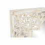 Specchio da parete DKD Home Decor Marrone Bianco Arabo Legno MDF Decapaggio (90 x 3 x 90 cm)