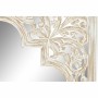 Specchio da parete DKD Home Decor Marrone Bianco Arabo Legno MDF Decapaggio (90 x 3 x 90 cm)