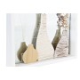 Specchio da parete DKD Home Decor Specchio Naturale MDF Bianco 2 Unità Cottage (30 x 4 x 40 cm)