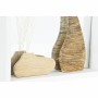 Specchio da parete DKD Home Decor Specchio Naturale MDF Bianco 2 Unità Cottage (25 x 4 x 25 cm)