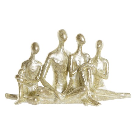 Statua Decorativa DKD Home Decor Dorato Resina Moderno Famiglia (21 x 8 x 12 cm)