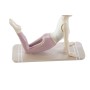 Statua Decorativa DKD Home Decor Rosa Resina Yoga (16 x 6 x 13 cm)