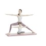 Statua Decorativa DKD Home Decor Rosa Resina Yoga (24 x 6,5 x 19,5 cm)