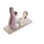 Statua Decorativa DKD Home Decor Rosa Resina Yoga (15,5 x 6,5 x 17 cm)