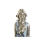 Statua Decorativa DKD Home Decor Donna Azzurro Dorato Resina Moderno (15 x 9,5 x 18 cm)