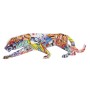 Statua Decorativa DKD Home Decor Leopardo Resina Multicolore (47,5 x 11 x 13 cm)