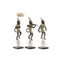 Statua Decorativa DKD Home Decor Dorato Metallo Resina (17,5 x 14 x 46 cm) (3 Unità)