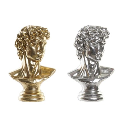 Statua Decorativa DKD Home Decor Argentato Dorato Resina Busto (24,5 x 17,5 x 36 cm) (2 Unità)