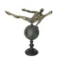 Statua Decorativa DKD Home Decor Mondo Dorato Resina Ginnasta Moderno (29 x 16 x 33 cm)