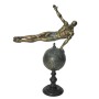 Statua Decorativa DKD Home Decor Dorato Resina Ginnasta Moderno (27 x 11 x 39 cm)