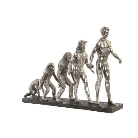 Statua Decorativa DKD Home Decor Origin of Species Argentato Resina Moderno (55 x 18 x 42 cm)