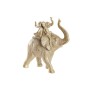 Statua Decorativa DKD Home Decor Elefante Dorato Resina (24 x 10 x 25,5 cm)