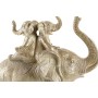 Statua Decorativa DKD Home Decor Elefante Dorato Resina (24 x 10 x 25,5 cm)