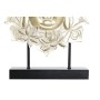 Statua Decorativa DKD Home Decor Nero Dorato Buddha MDF Resina (27 x 8 x 33,5 cm) (2 Unità)