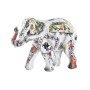 Statua Decorativa DKD Home Decor Elefante Bianco Resina Multicolore (11 x 5 x 9 cm)