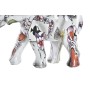 Statua Decorativa DKD Home Decor Elefante Bianco Resina Multicolore (11 x 5 x 9 cm)