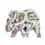 Statua Decorativa DKD Home Decor Elefante Bianco Resina Multicolore (11 x 5 x 9 cm)