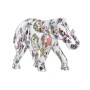 Statua Decorativa DKD Home Decor Elefante Bianco Resina Multicolore (23 x 9 x 17 cm)