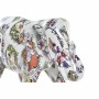 Statua Decorativa DKD Home Decor Elefante Bianco Resina Multicolore (23 x 9 x 17 cm)