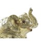 Statua Decorativa DKD Home Decor Elefante Dorato Resina (13 x 6 x 13 cm)