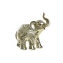 Statua Decorativa DKD Home Decor Elefante Dorato Resina (24 x 10 x 24 cm)