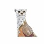 Statua Decorativa DKD Home Decor Arancio Bianco Leopardo Resina (15 x 8 x 25 cm)