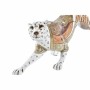 Statua Decorativa DKD Home Decor Arancio Bianco Leopardo Resina (37 x 10 x 13 cm)