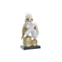 Statua Decorativa DKD Home Decor Gufi Dorato Bianco Resina Tradizionale (14,5 x 9 x 26 cm)