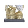 Statua Decorativa DKD Home Decor Gufi Dorato Bianco Resina Tradizionale (14,5 x 9 x 26 cm)