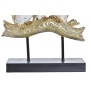 Statua Decorativa DKD Home Decor Tronco Gufi Nero Dorato Bianco Resina Tradizionale (24 x 9 x 26 cm)