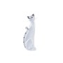 Statua Decorativa DKD Home Decor Bianco Resina Gatto (9 x 9 x 24 cm)