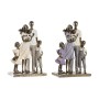 Statua Decorativa DKD Home Decor Dorato Resina Moderno Famiglia (17,5 x 8,5 x 26 cm) (2 Unità)