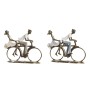 Statua Decorativa DKD Home Decor Rame Resina Moderno Coppia (27 x 9,5 x 23 cm) (2 Unità)